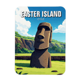 Osterinsel Chile Moai Reisen Magnet