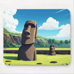 Osterinsel Chile Moai Reisen Mousepad