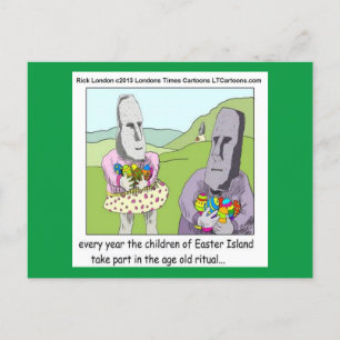 Osterinsel Egg Hunt Greetingcard von Rick London Feiertagspostkarte
