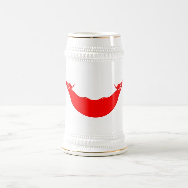 Osterinsel-Flagge Bierglas (Mittel)