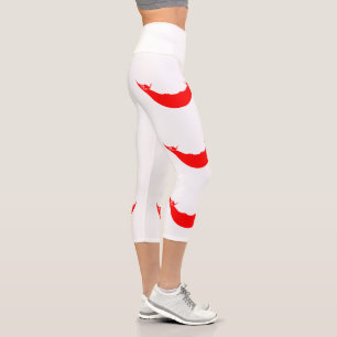 Osterinsel-Flagge Capri Leggings