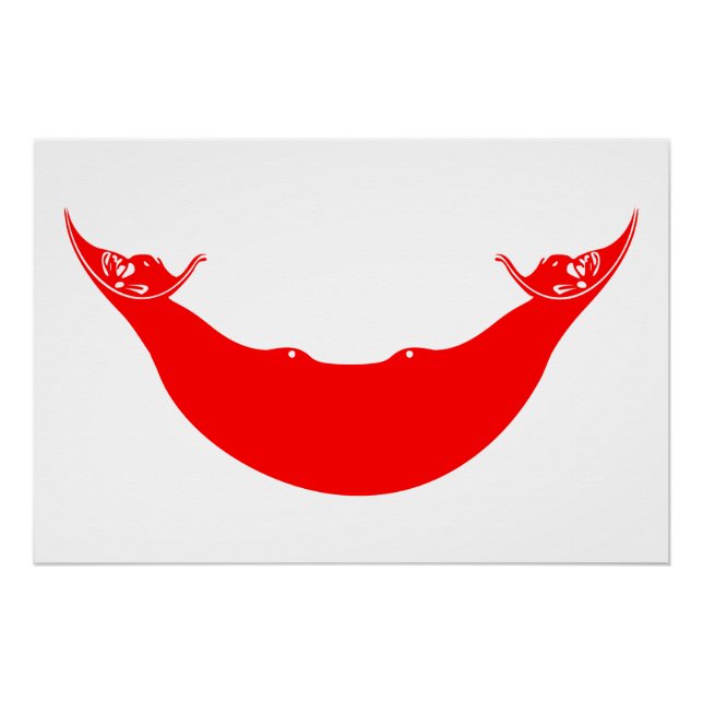 Osterinsel-Flagge Poster (Vorderseite)