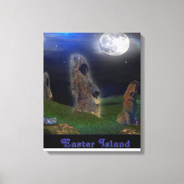 Osterinsel Kunstposter Leinwanddruck (Vorderseite)