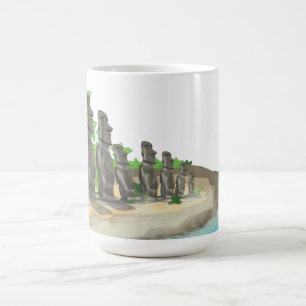 Osterinsel Moai Kaffeetasse