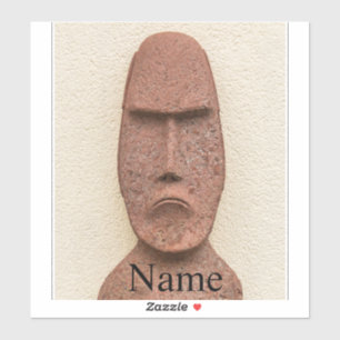 Osterinsel Moai Kopf Thunder_Cove Aufkleber