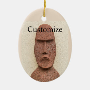 Osterinsel Moai Kopf Thunder_Cove Keramik Ornament