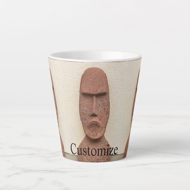 Osterinsel Moai Kopf Thunder_Cove Milchtasse (Vorderseite)
