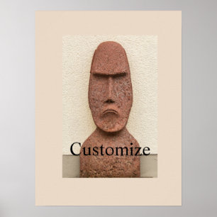 Osterinsel Moai Kopf Thunder_Cove Poster