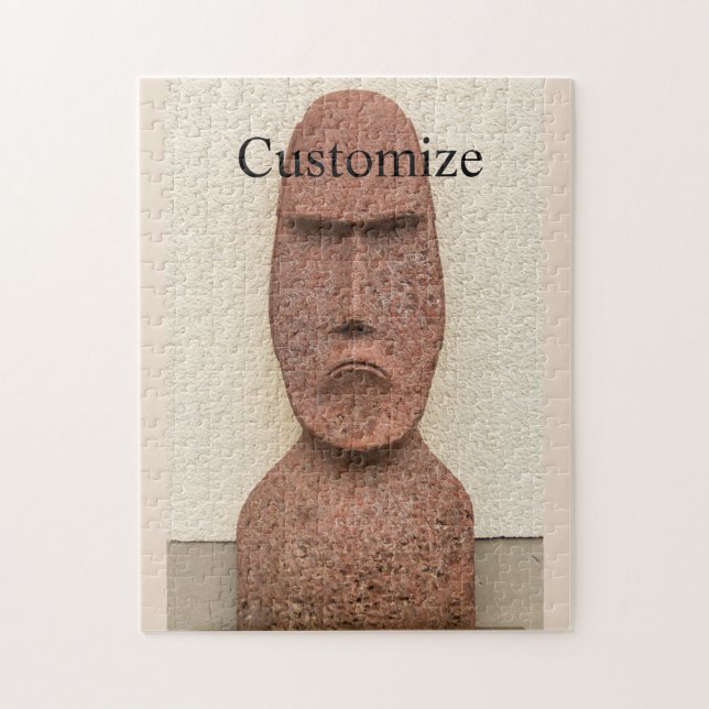 Osterinsel Moai Kopf Thunder_Cove Puzzle (Vertikal)