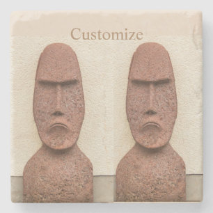 Osterinsel Moai Kopf Thunder_Cove Steinuntersetzer