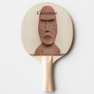 Osterinsel Moai Kopf Thunder_Cove Tischtennis Schläger