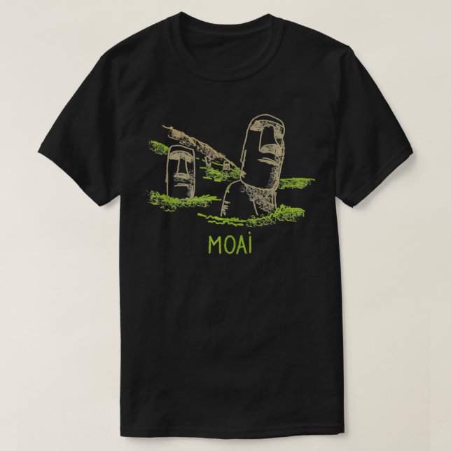 Osterinsel Moai T-Shirt (Design vorne)