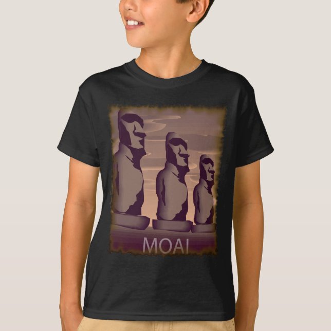 Osterinsel Moai T-Shirt (Vorderseite)