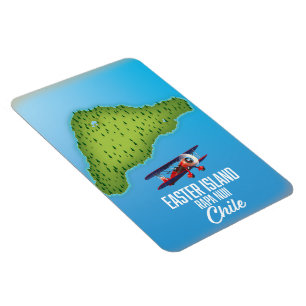 Osterinsel Rapi Nuii Karte Magnet