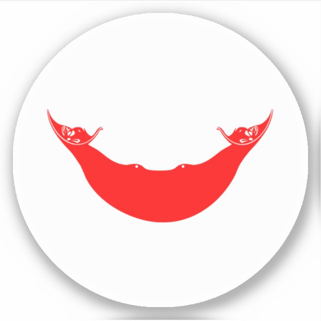 Osterinselflagge Aufkleber (Vorderseite)