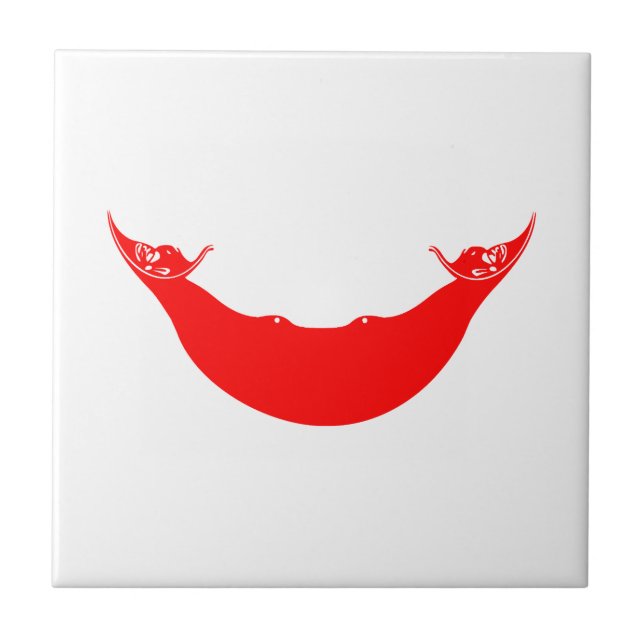 Osterinselflagge Fliese (Vorderseite)