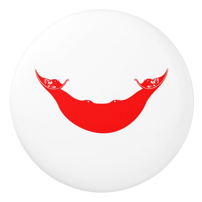 Osterinselflagge Keramikknauf (Vorderseite)