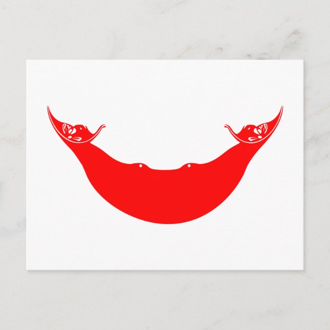 Osterinselflagge Postkarte (Vorderseite)