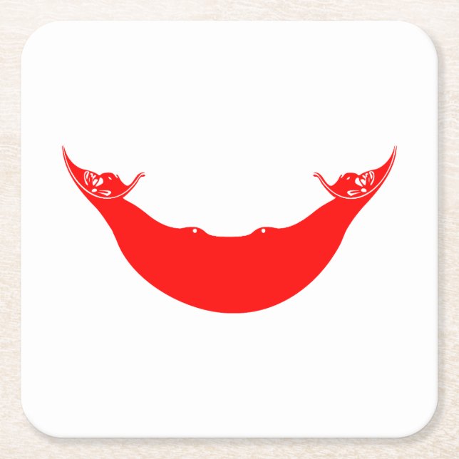 Osterinselflagge Rechteckiger Pappuntersetzer (Vorderseite)