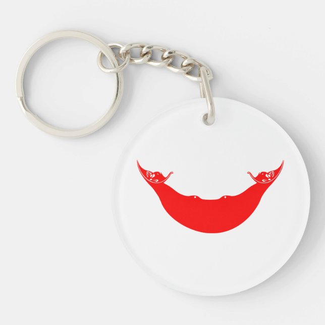 Osterinselflagge Schlüsselanhänger (Vorderseite)