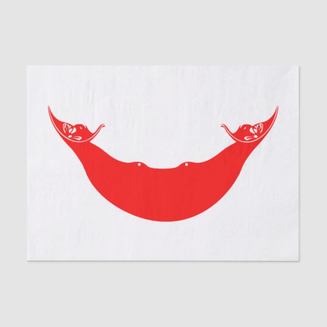 Osterinselflagge Seidenpapier (Vorderseite)