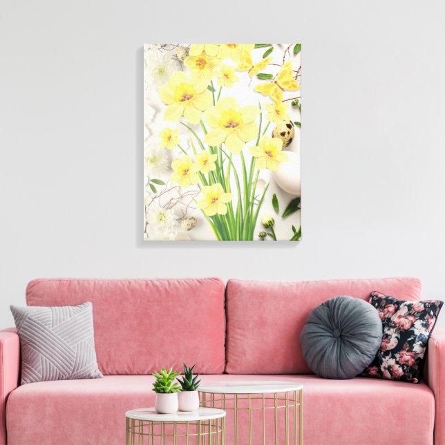 Osterische Blume, um Ihr Wohnzimmer oder Ihre Küch Leinwanddruck (Insitu (Wohnzimmer))