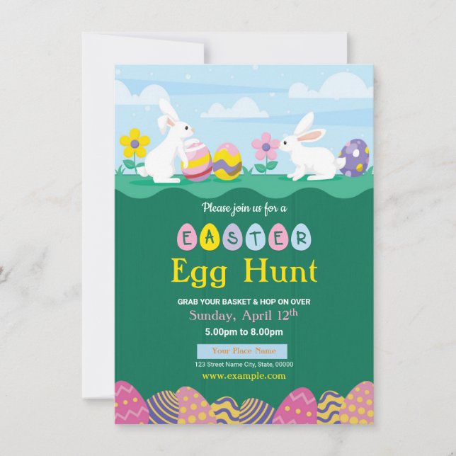 Osterische Party Einladung (Vorderseite)