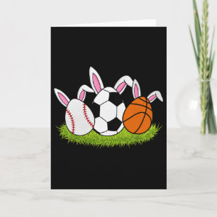 Osterjungen verkaufen Sketll-Fußballsport-Hasen Ka Karte