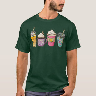 Osterkaffee Bunny Iced Kaffee Lover Happy Osterfes T-Shirt