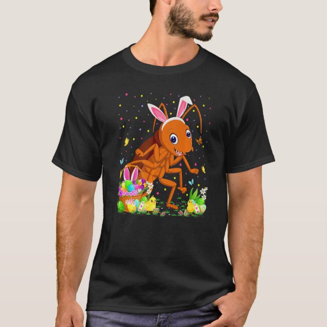 Osterkakach Bunny Egg Jagen Kakerlake Ostsee T-Shirt (Vorderseite)