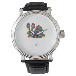 Osterkaninchen Autismus Bewusstsein Puzzle Piece A Armbanduhr