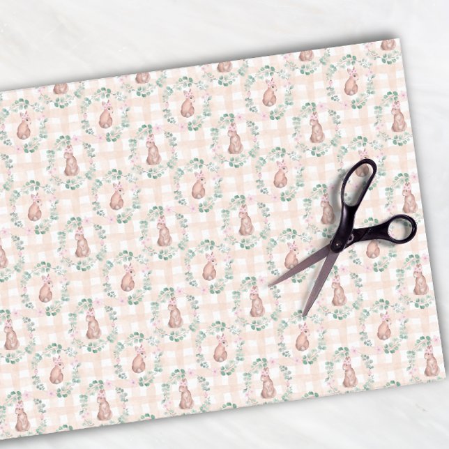 Osterkaninchen Bunny Wunny Pink Muster Seidenpapier (Von Creator hochgeladen)