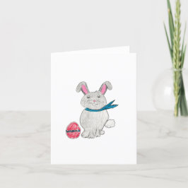 Osterkaninchen Dankeskarte