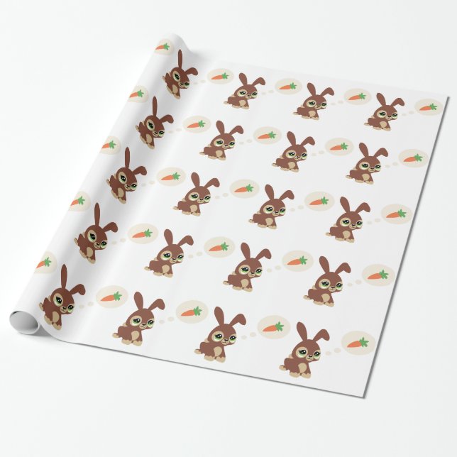 Osterkaninchen Geschenkpapier (Ungerollt)