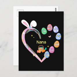 Osterkaninchen Ostereier Großmutter Name Postkarte