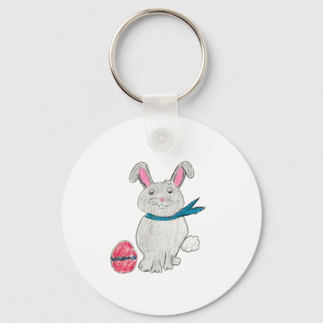 Osterkaninchen Schlüsselanhänger (Vorderseite)