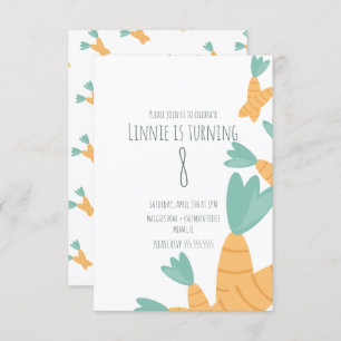 Osterkarrot Bunch Geburtstag Einladung