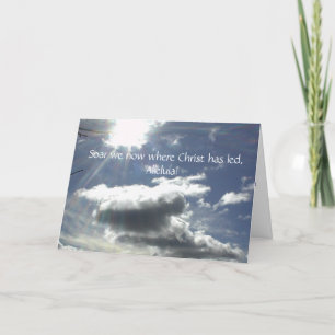 Osterkarte aus den Hymnen der Glaubenserie Feiertagskarte