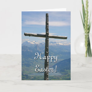 Osterkarte - Bergkreuz Feiertagskarte