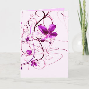 Osterkarte Blume Feiertagskarte