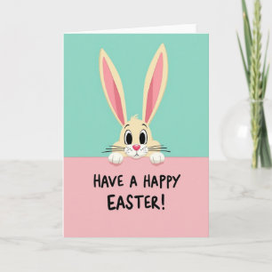 Osterkarte Bunny Peek Frühlingssaison Karte