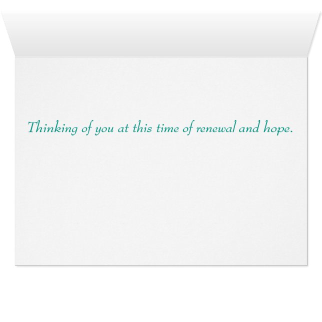 Osterkarte/Frühjahrskarte (Innenansicht Horizontal (Unten))