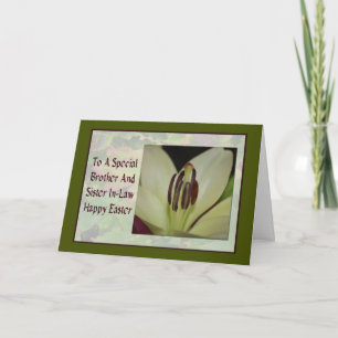 Osterkarte für Bruder und Schwester Feiertagskarte