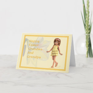 Osterkarte für Großeltern Feiertagskarte