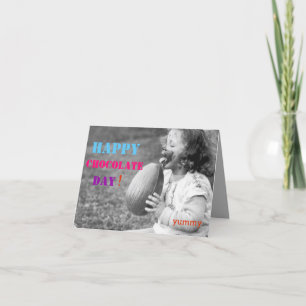 Osterkarte - Glücklicher Schokoladentag! Feiertagskarte