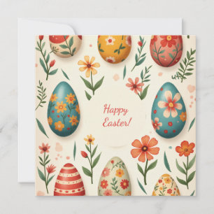 Osterkarte in sanften Pastellfarben Feiertagskarte