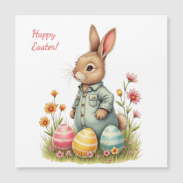 Osterkarte in sanften Pastellfarben Magnetkarte