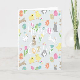 Osterkarte mit Brötchen und Eiern Feiertagskarte