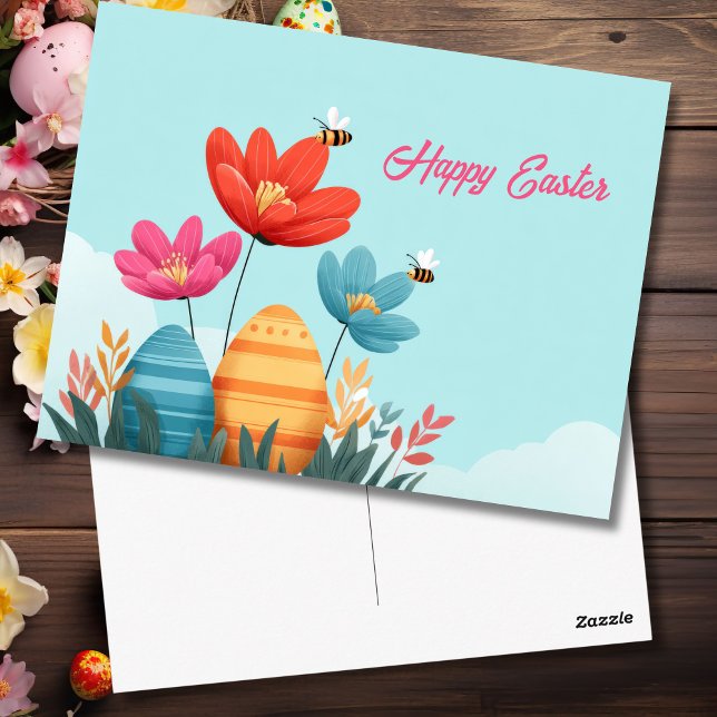 Osterkarte mit Ostereiern Postkarte (Von Creator hochgeladen)