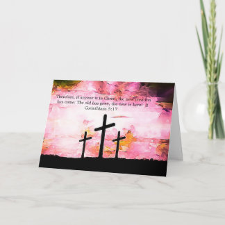 Osterkarte mit religiösem Inhalt Karte